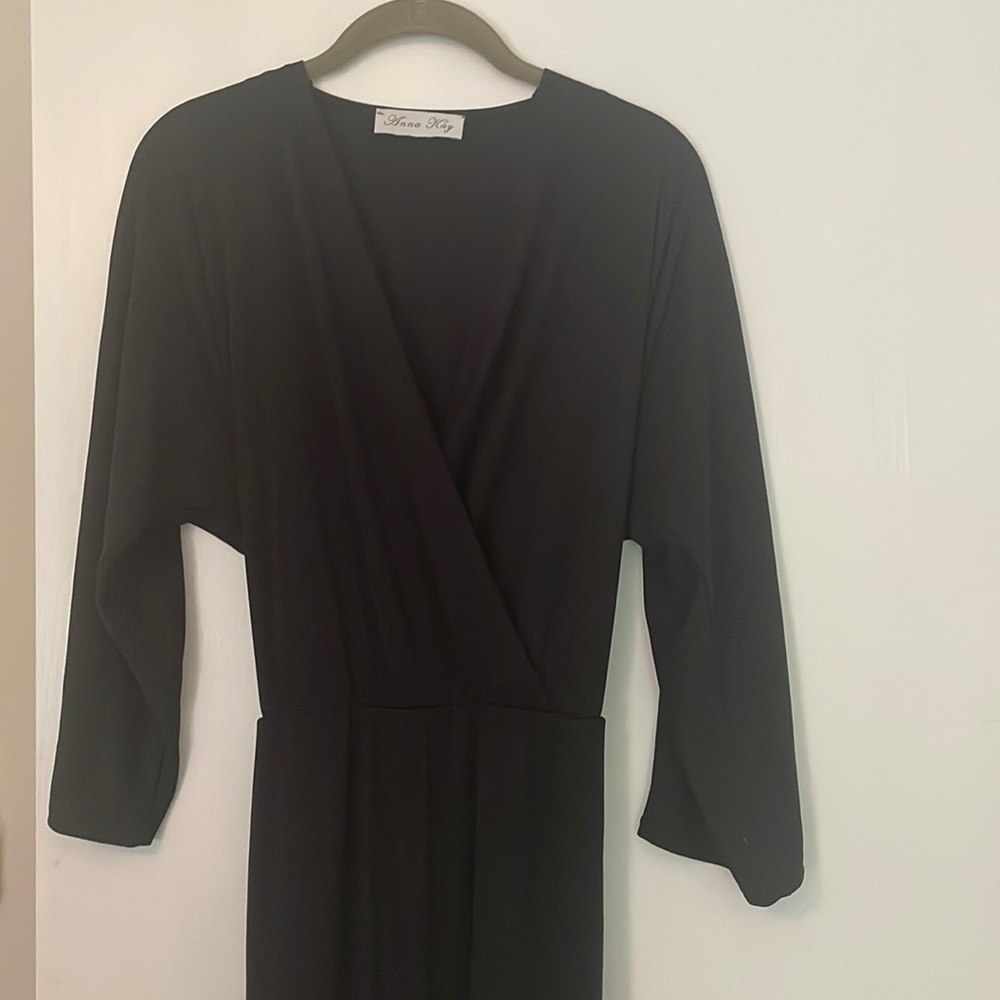 Anna Kay black wrap jumpsuit